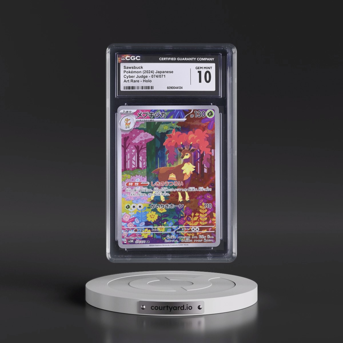 2024 Cyber Judge #074/071 Sawsbuck - Art Rare Holo (CGC 10 GEM MINT)