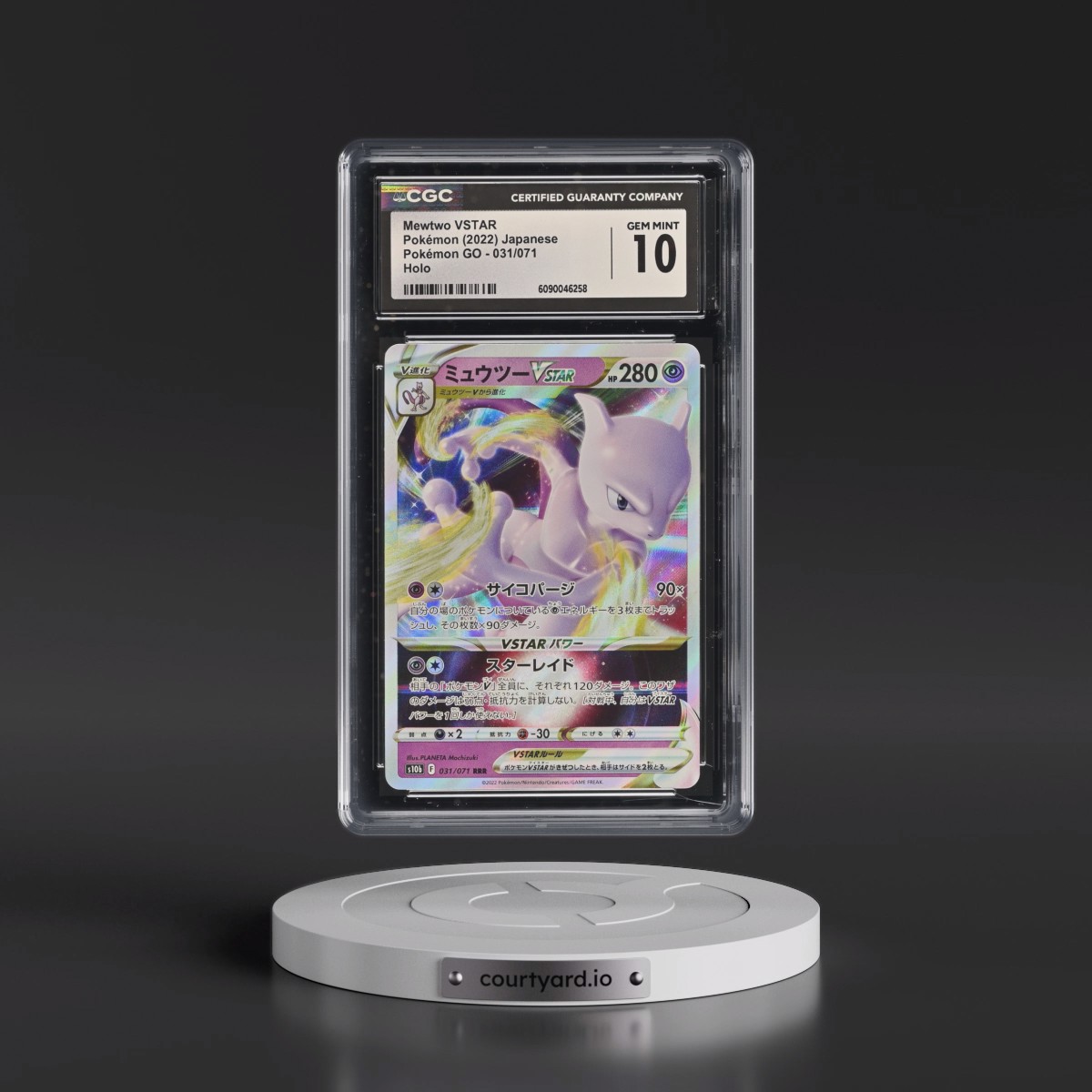 2022 Pokémon GO #031/071 Mewtwo VSTAR - Holo (CGC 10 GEM MINT)