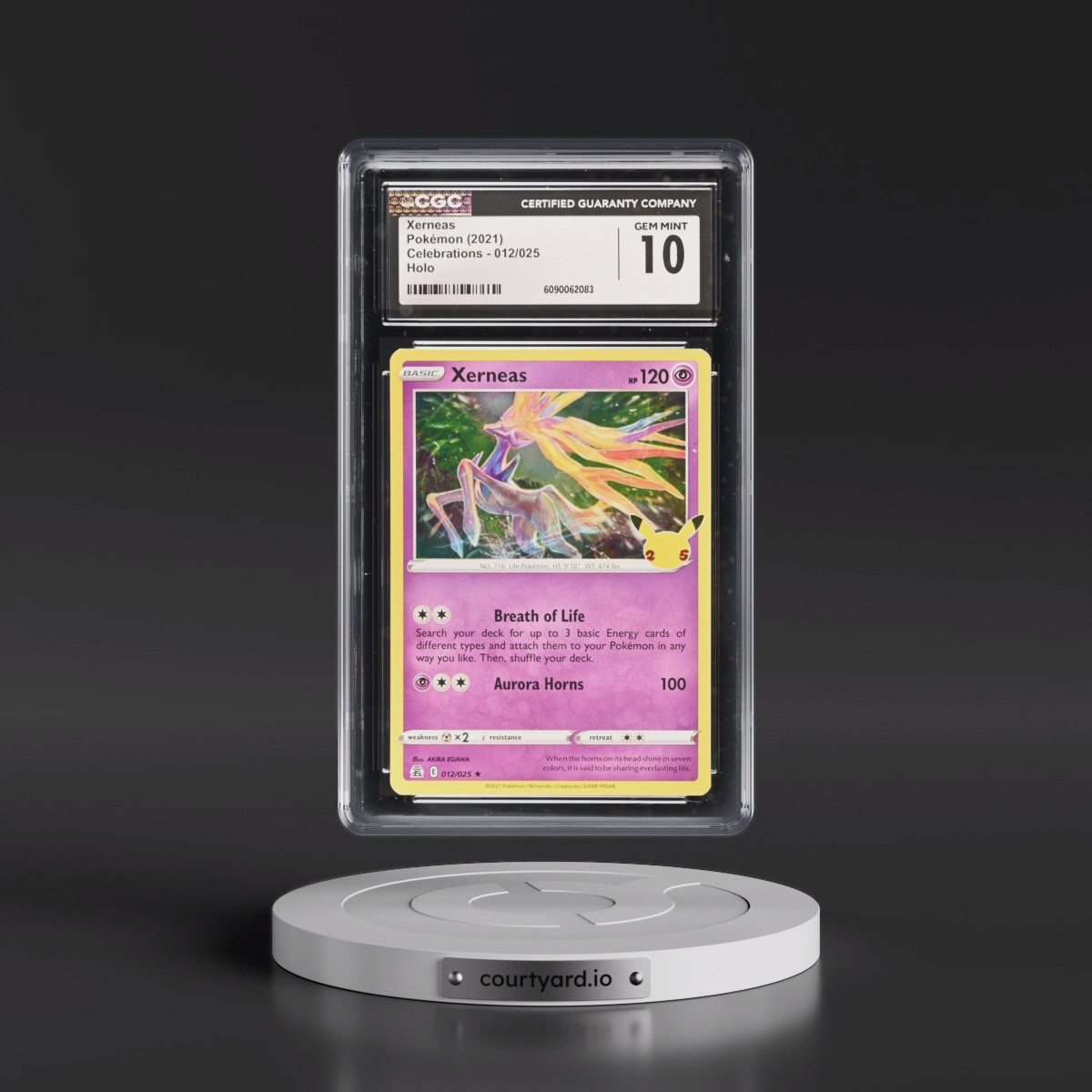 2021 Celebrations #012/025 Xerneas - Holo (CGC 10 GEM MINT)