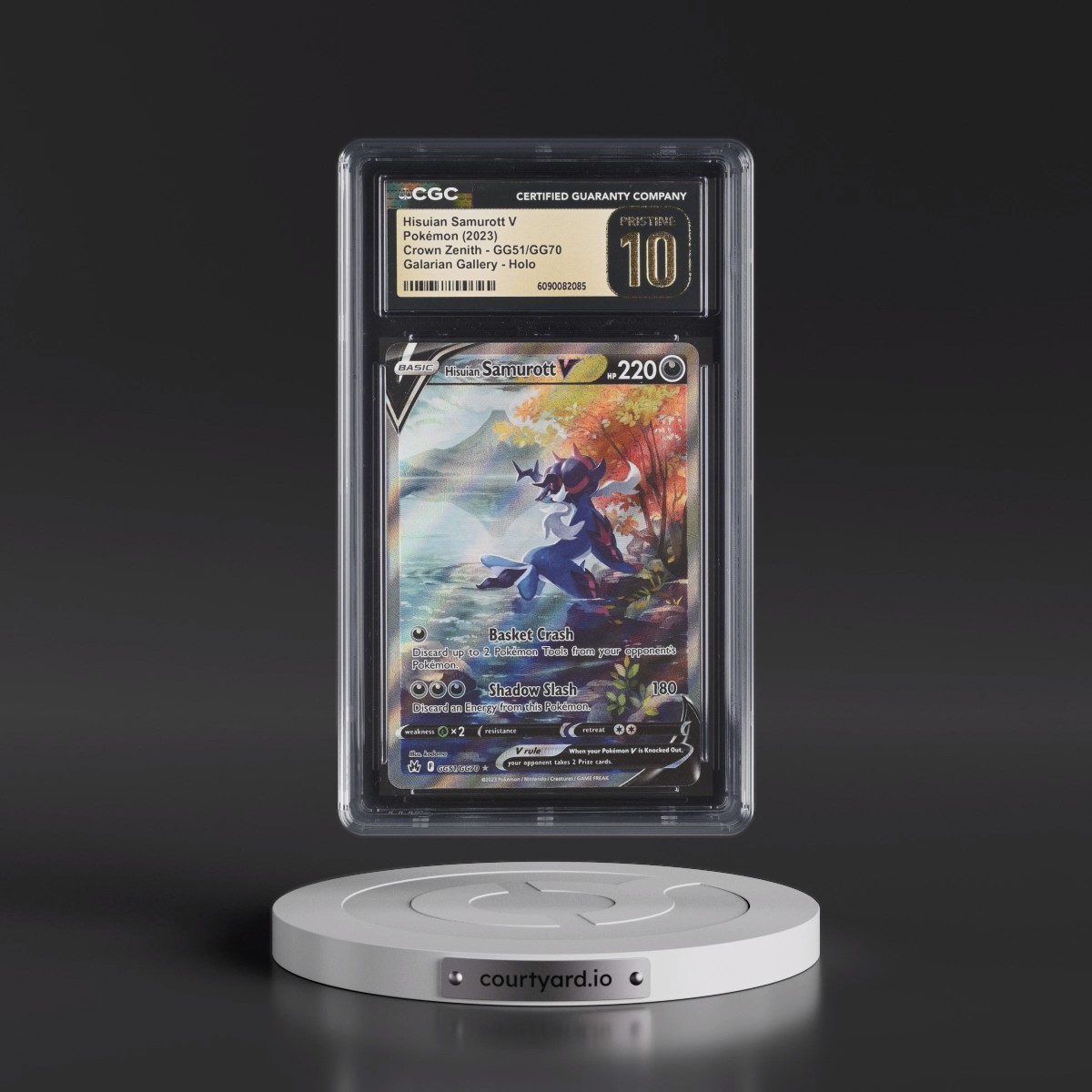 2023 Crown Zenith #GG51/GG70 Hisuian Samurott V - Galarian Gallery Holo (CGC 10 PRISTINE)