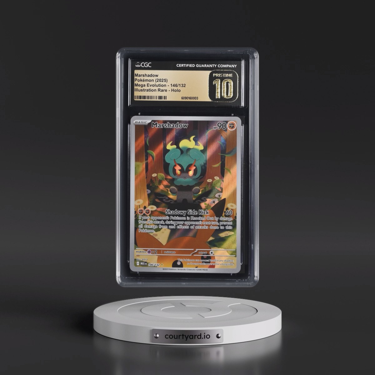 2025 Mega Evolution - MEG EN #146/132 Marshadow - Illustration Rare Holo (CGC 10 PRISTINE)