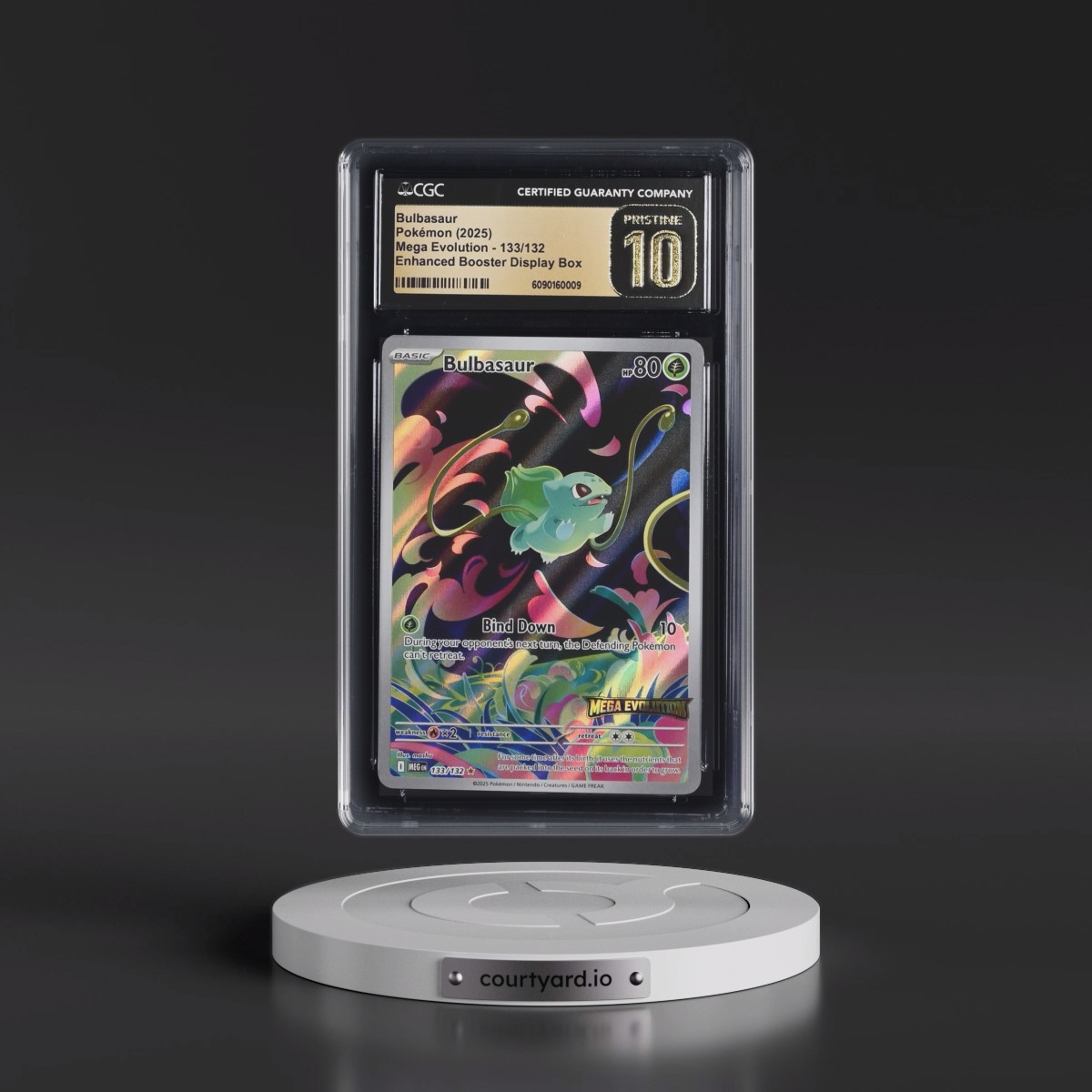 2025 Mega Evolution - MEG EN #133/132 Bulbasaur - Enhanced Booster Display Box (Mega Evolution Stamp) (CGC 10 PRISTINE)