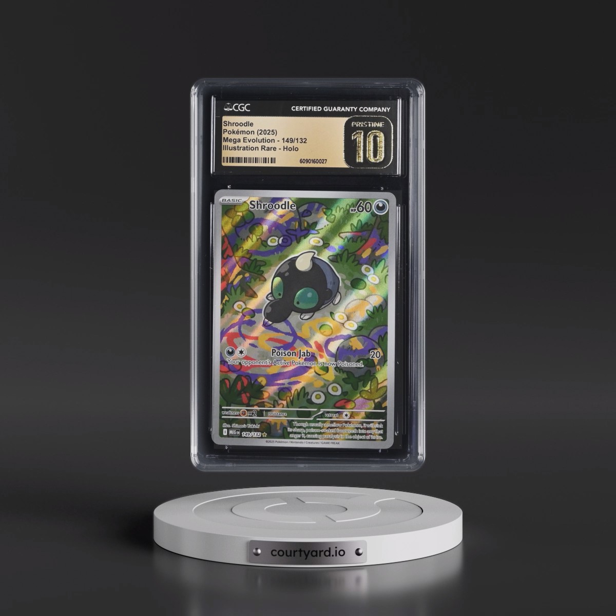 2025 Mega Evolution - MEG EN #149/132 Shroodle - Illustration Rare Holo (CGC 10 PRISTINE)