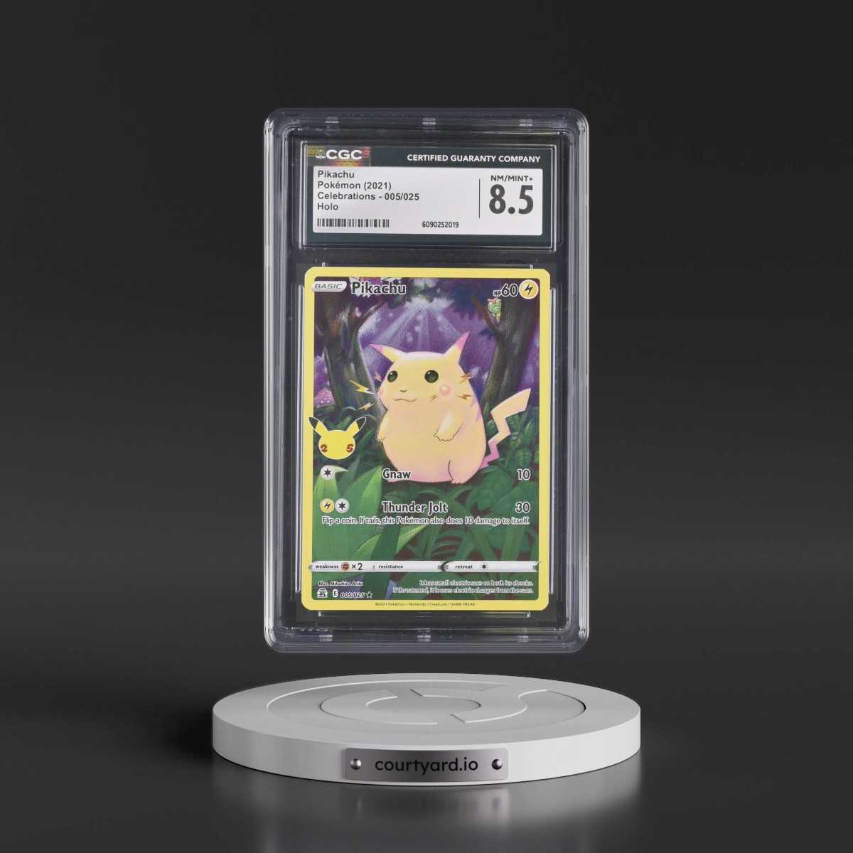 2021 Celebrations #005/025 Pikachu - Holo (CGC 8.5 NM-MT+)