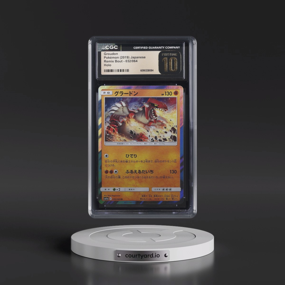 2019 Remix Bout #032/064 Groudon - Holo (CGC 10 PRISTINE)