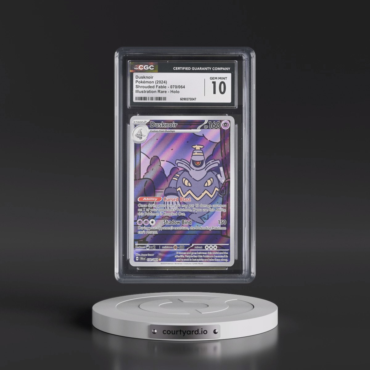 2023 Shrouded Fable - SFA EN #070/064 Dusknoir - Illustration Rare Holo (CGC 10 GEM MINT)