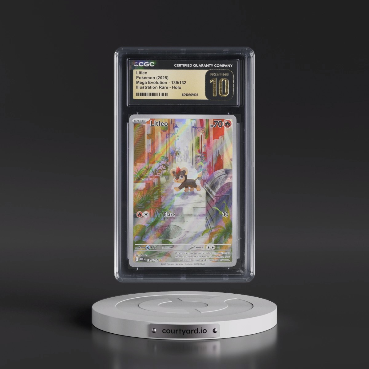 2025 Mega Evolution - MEG EN #139/132 Litleo - Illustration Rare Holo (CGC 10 PRISTINE)
