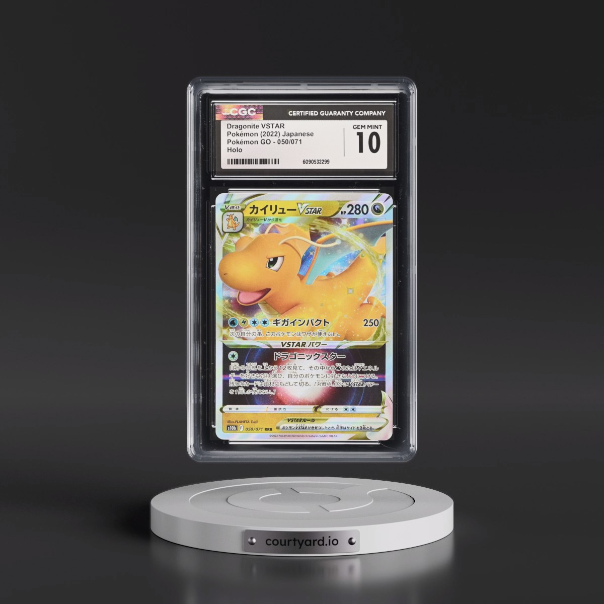 2022 Pokémon GO #050/071 Dragonite VSTAR - Holo (CGC 10 GEM MINT)
