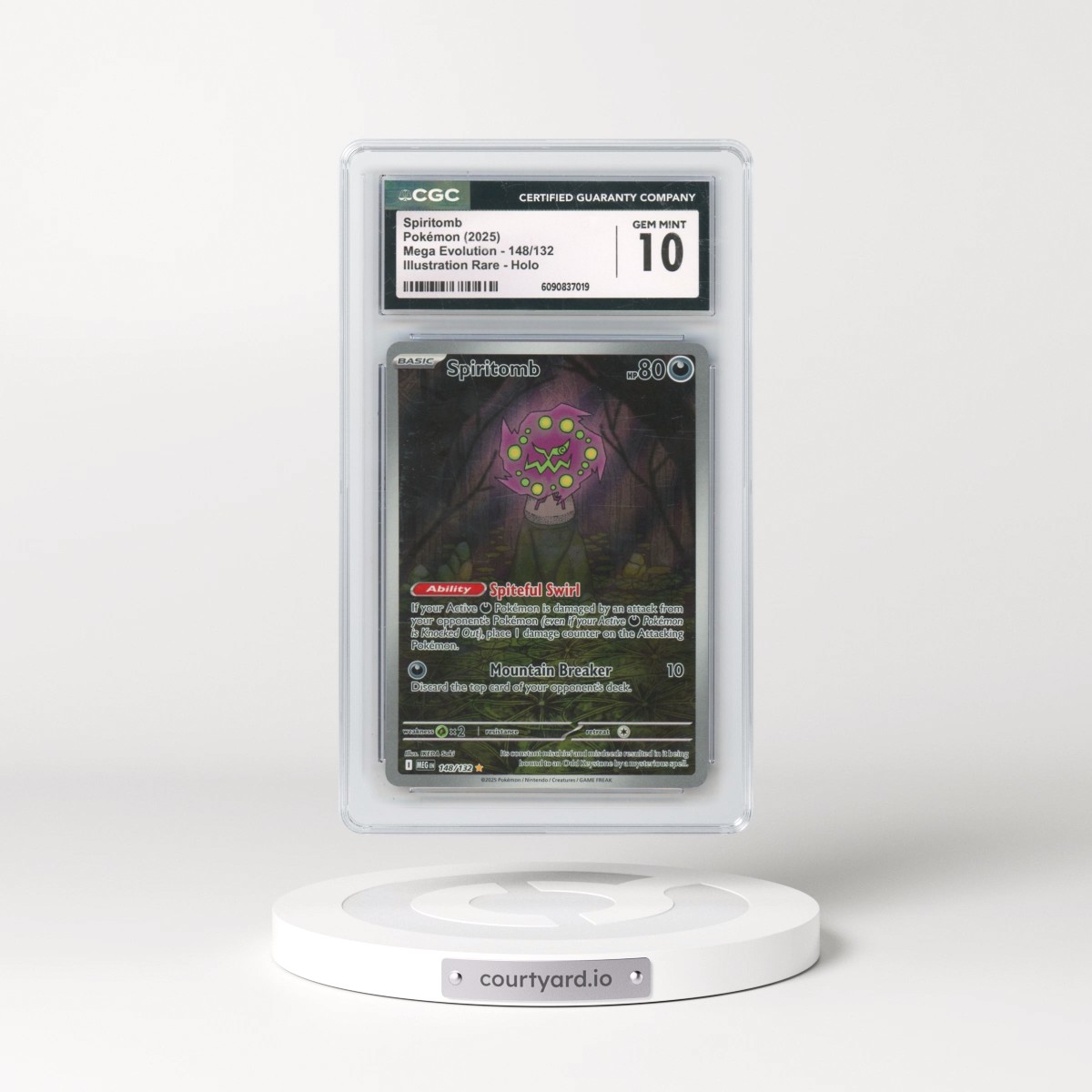 2025 Pokémon Mega Evolution #148/132 Spiritomb - Illustration Rare Holo (CGC 10 GEM MINT)