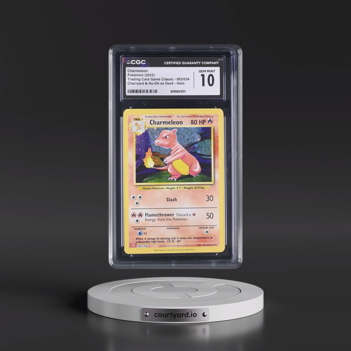 2023 Trading Card Game Classic - CLV, CLC, CLB Charmeleon - Charizard & Ho-Oh ex Deck - CLC Holo #002/034 CGC 10