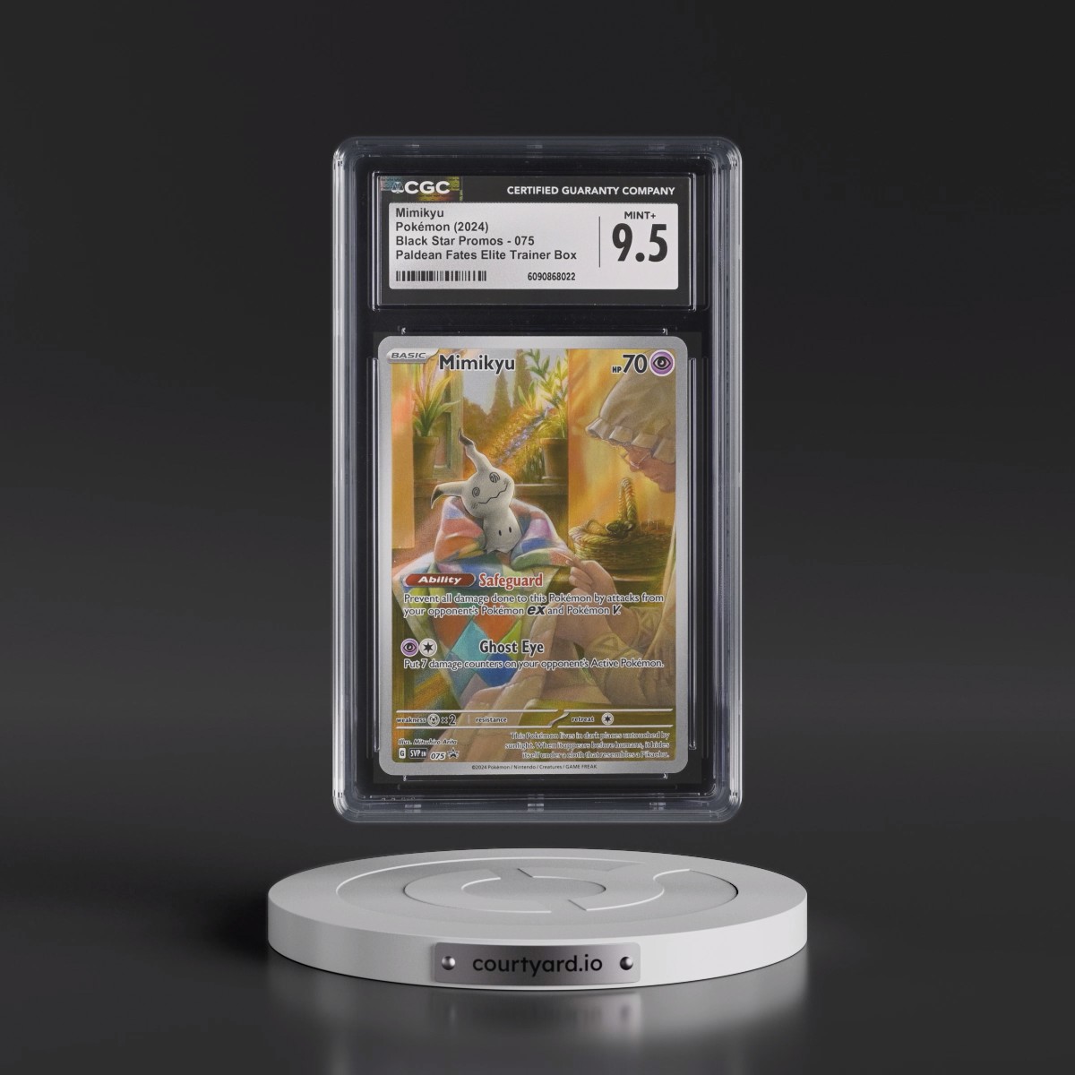 2023 Black Star Promos - Scarlet & Violet SVP EN #075 Mimikyu - Paldean Fates Elite Trainer Box (Holo) (CGC 9.5 MINT+)
