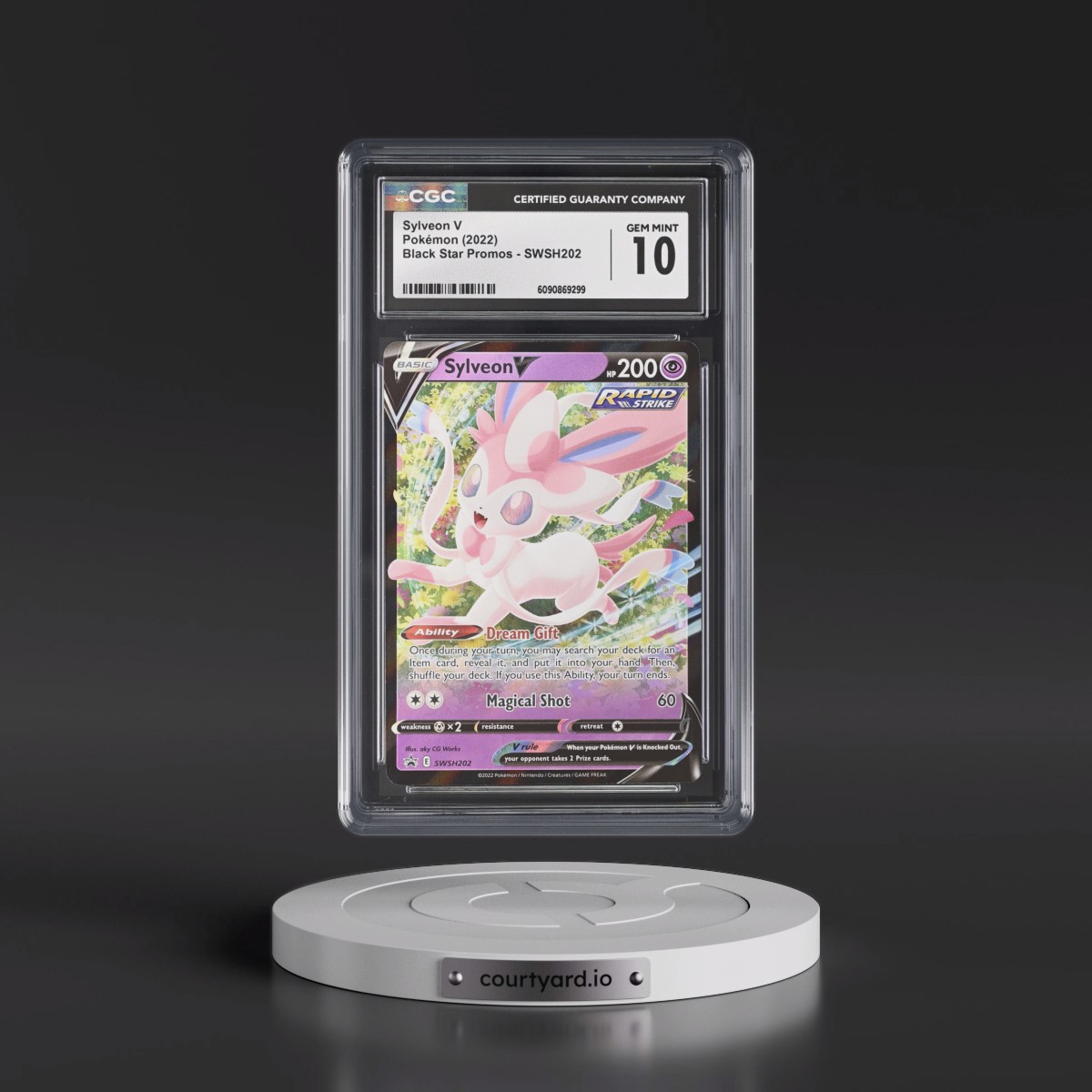 2017 Black Star Promos - Sword & Shield #SWSH202 Sylveon V - Holo (CGC 10 GEM MINT)
