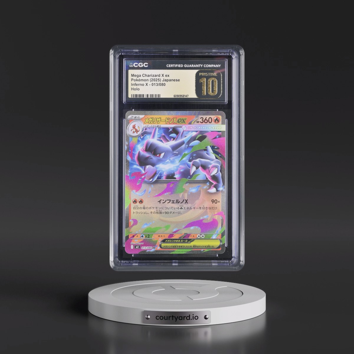 2025 Inferno X - M2 #013/080 Mega Charizard X ex - Holo (CGC 10 PRISTINE)