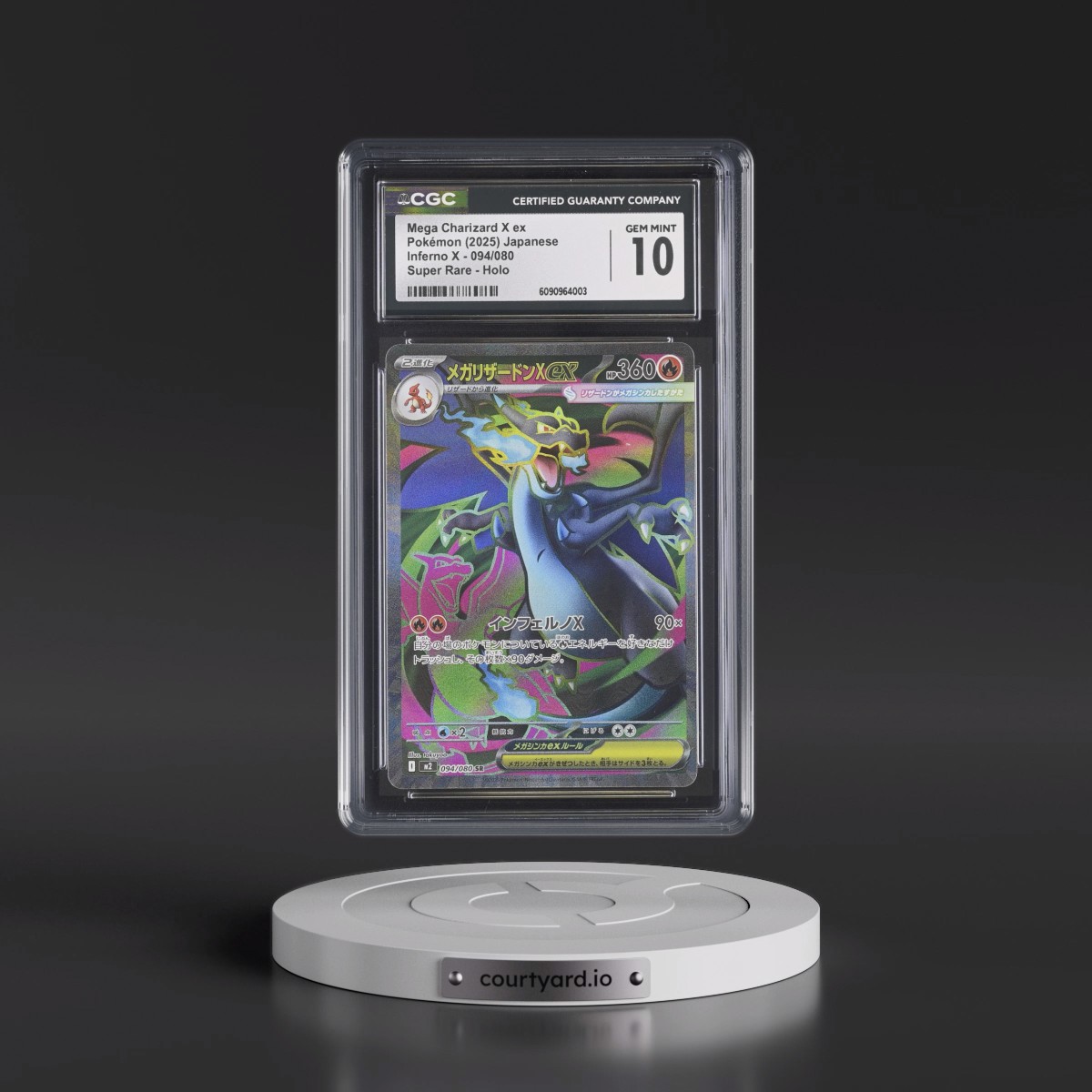 2025 Inferno X - M2 #094/080 Mega Charizard X ex - Super Rare Holo (CGC 10 GEM MINT)