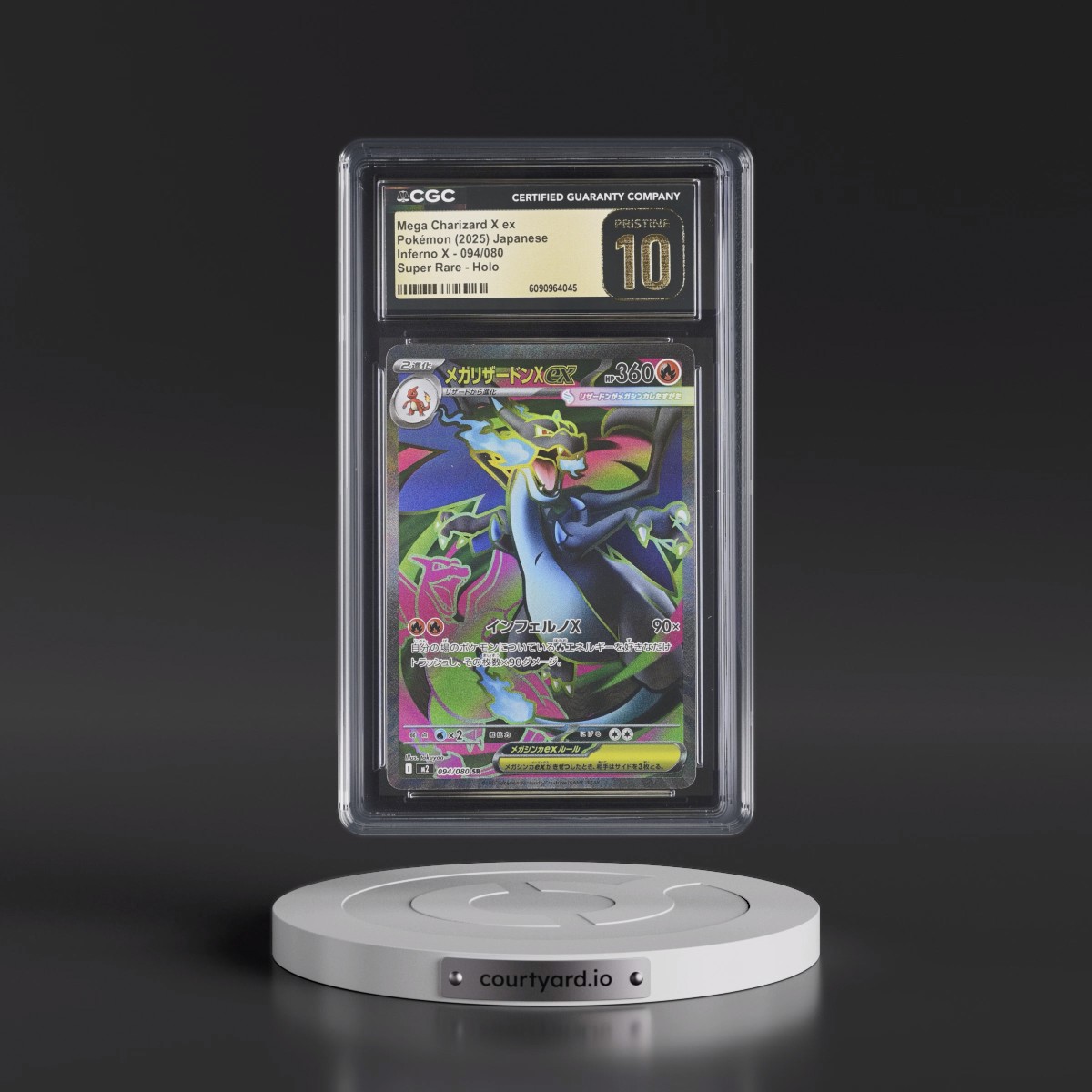 2025 Inferno X - M2 #094/080 Mega Charizard X ex - Super Rare Holo (CGC 10 PRISTINE)