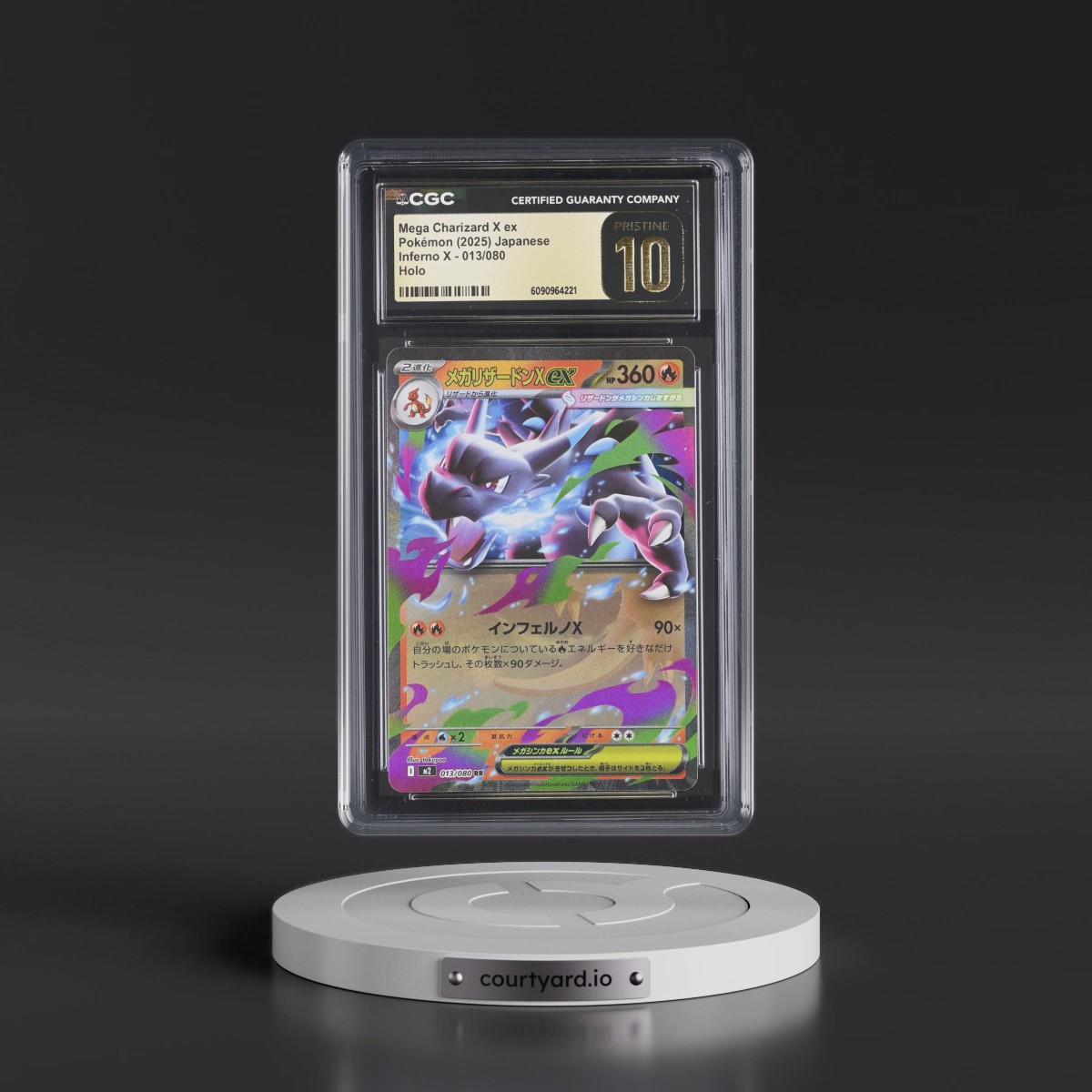 2025 Inferno X - M2 #013/080 Mega Charizard X ex - Holo (CGC 10 PRISTINE)