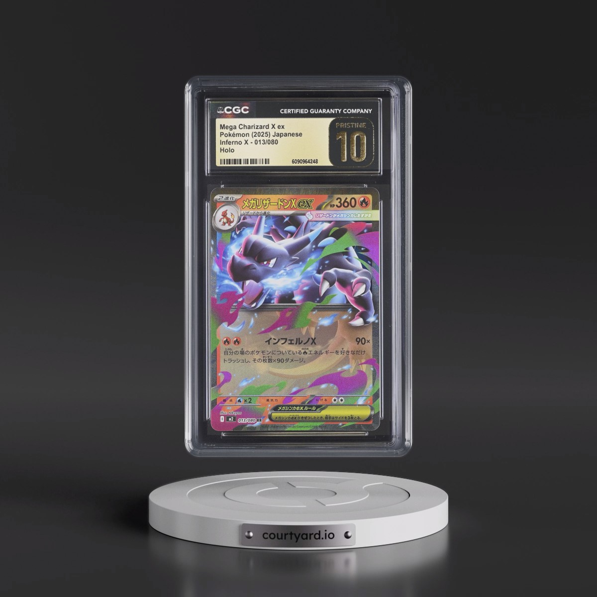 2025 Inferno X - M2 #013/080 Mega Charizard X ex - Holo (CGC 10 PRISTINE)