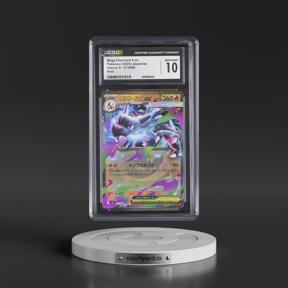 2025 Inferno X - M2 #013/080 Mega Charizard X ex - Holo (CGC 10 GEM MINT)