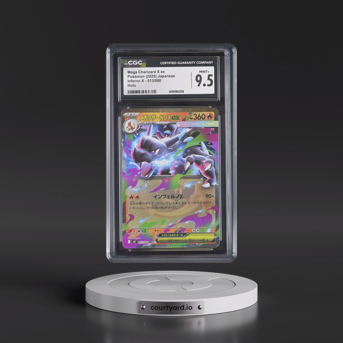 2025 Inferno X - M2 #013/080 Mega Charizard X ex - Holo (CGC 9.5 MINT+)