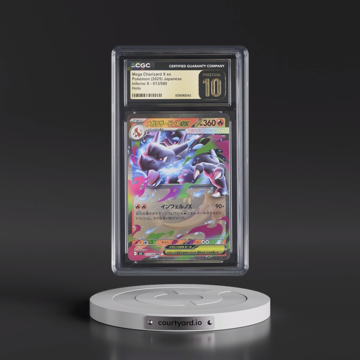 2025 Inferno X - M2 #013/080 Mega Charizard X ex - Holo (CGC 10 PRISTINE)