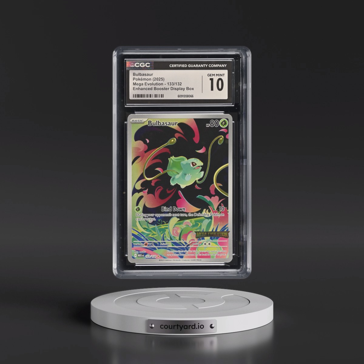 2025 Mega Evolution - MEG EN #133/132 Bulbasaur - Enhanced Booster Display Box (Mega Evolution Stamp) (CGC 10 GEM MINT)