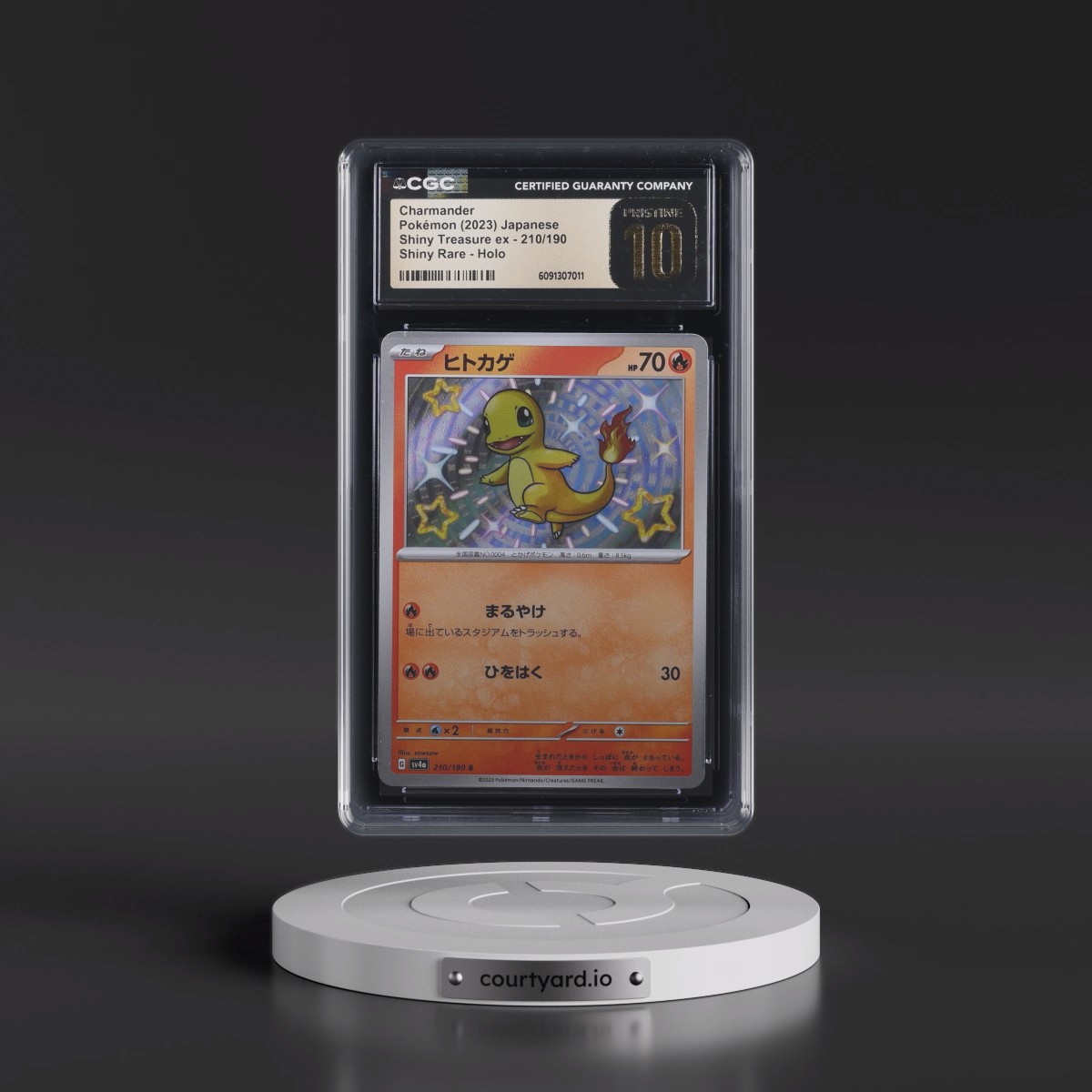 2023 Shiny Treasure ex #210/190 Charmander - Shiny Rare Holo (CGC 10 PRISTINE)