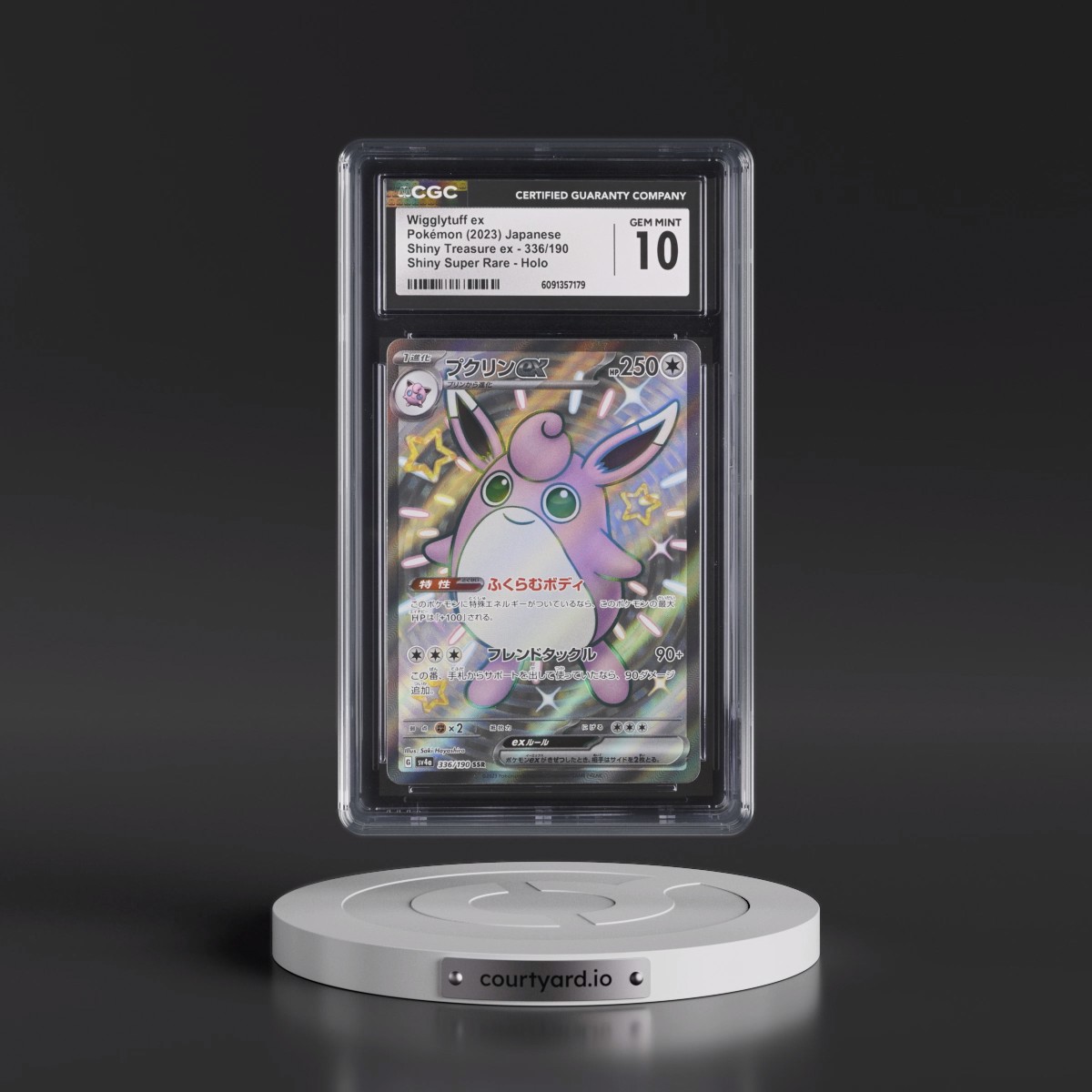 2023 Shiny Treasure ex #336/190 Wigglytuff ex - Shiny Super Rare Holo (CGC 10 GEM MINT)