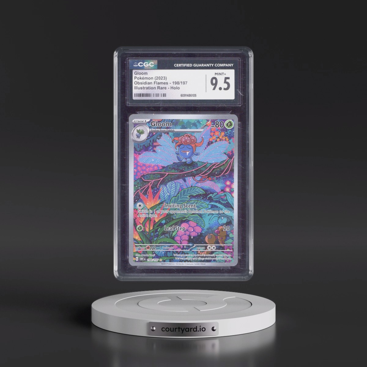 2023 Obsidian Flames - OBF EN #198/197 Gloom - Illustration Rare Holo (CGC 9.5 MINT+)
