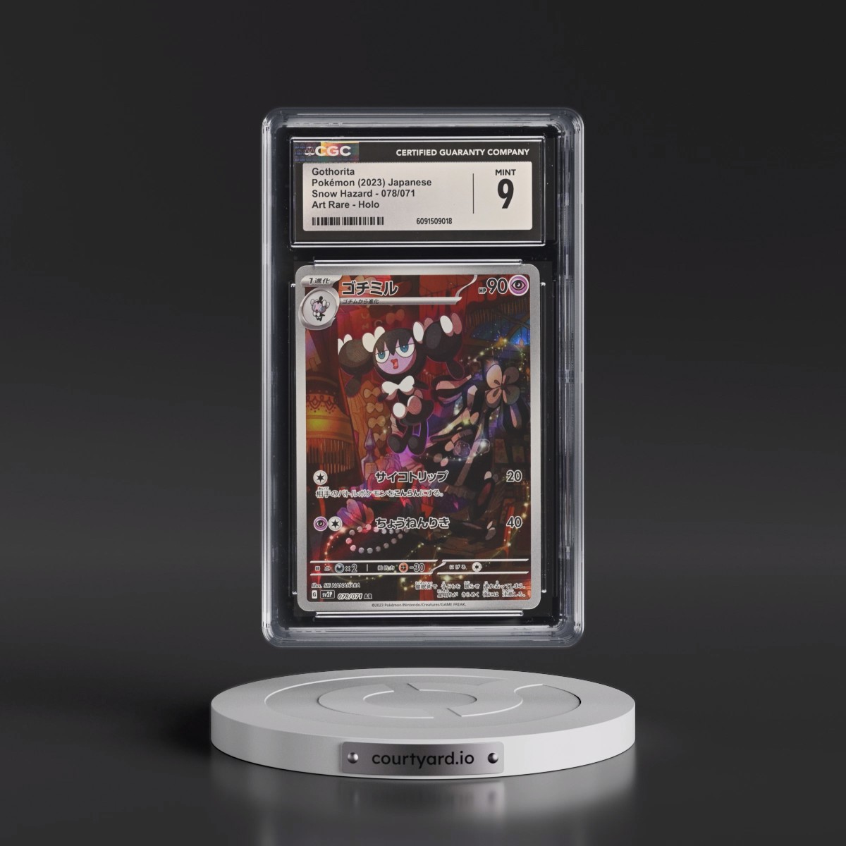2023 Snow Hazard #078/071 Gothorita - Art Rare Holo (CGC 9 MINT)