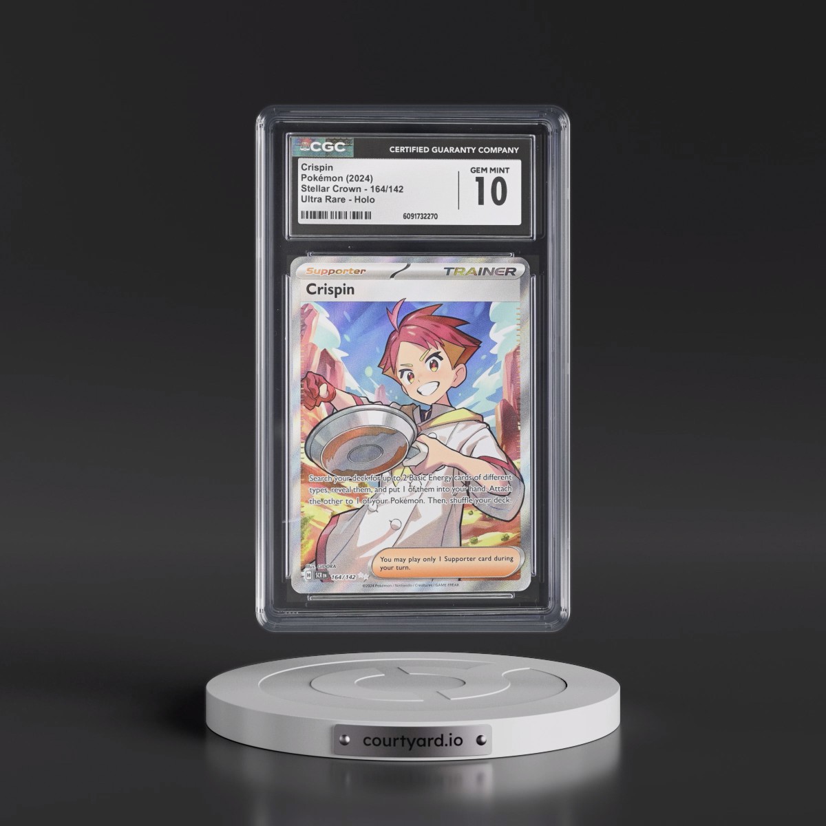 2024 Stellar Crown - SCR EN #164/142 Crispin - Ultra Rare Holo (CGC 10 GEM MINT)