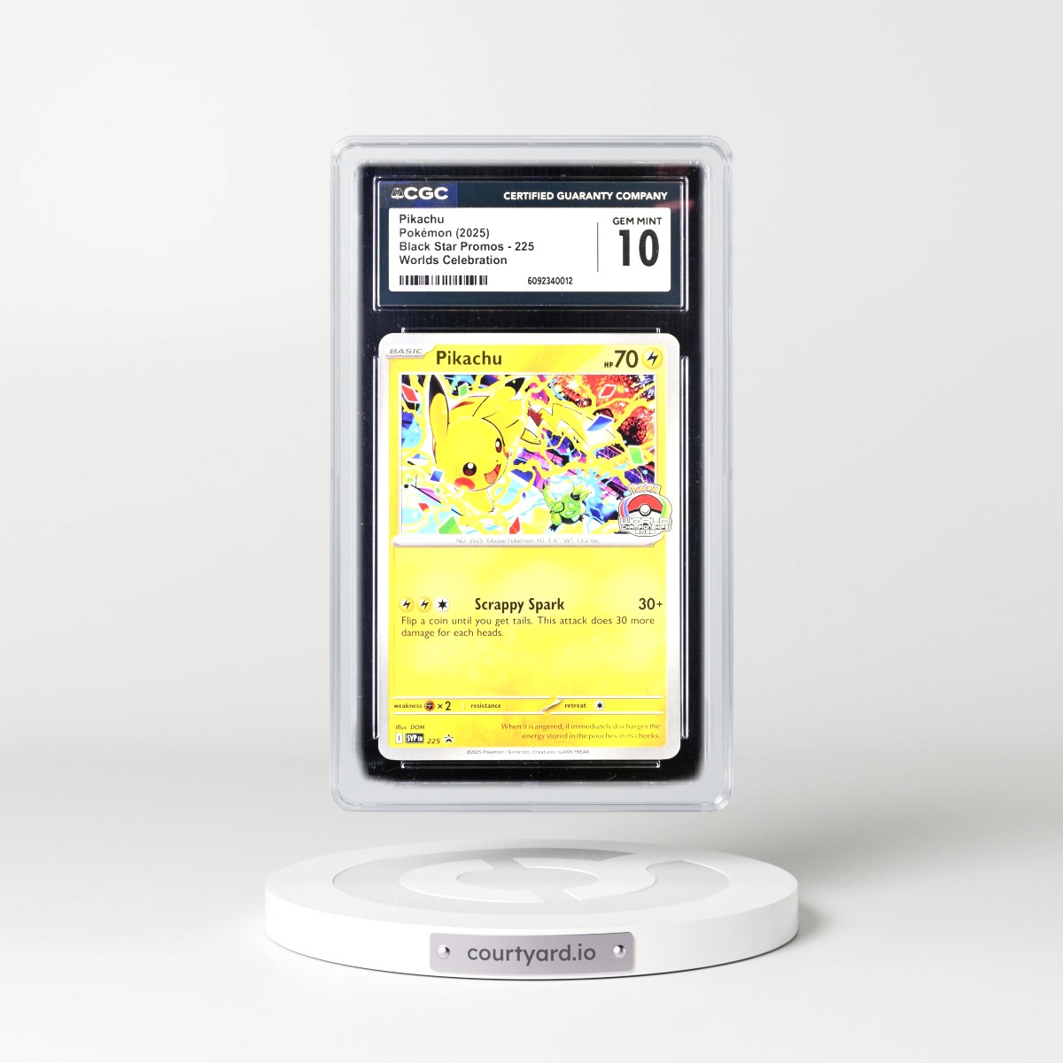 2023 Black Star Promos - Scarlet & Violet SVP EN #225 Pikachu - Worlds Celebration (CGC 10 GEM MINT)