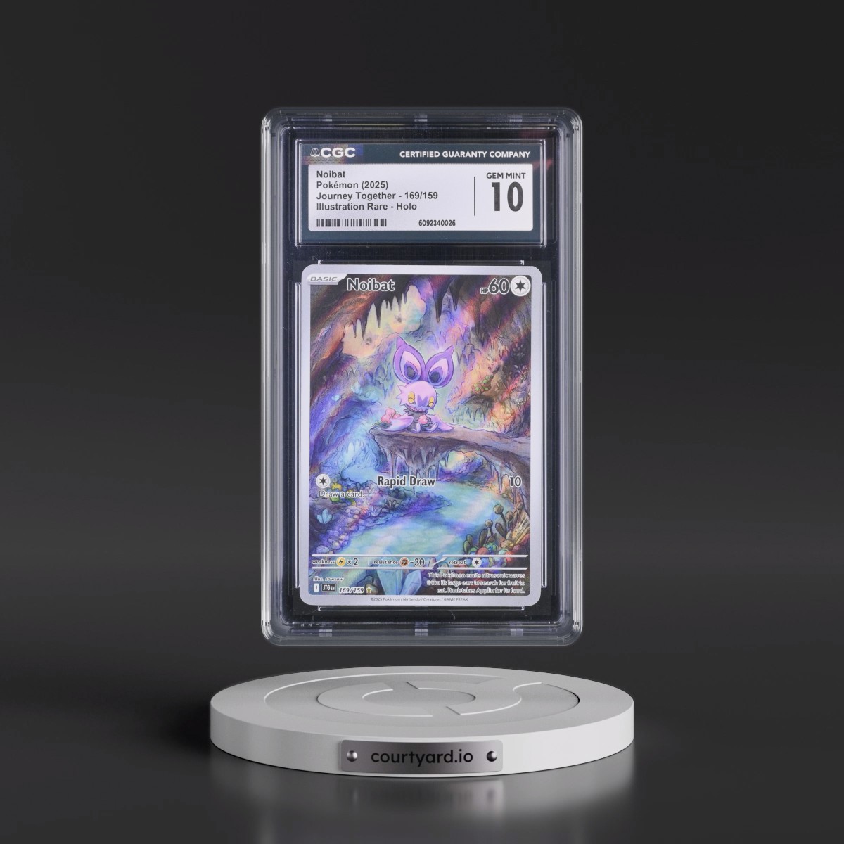 2024 Journey Together - JTG EN #169/159 Noibat - Illustration Rare Holo (CGC 10 GEM MINT)
