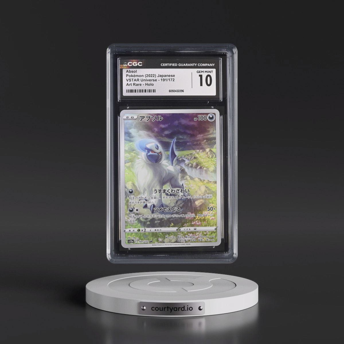 2022 VSTAR Universe #191/172 Absol - Art Rare Holo (CGC 10 GEM MINT)