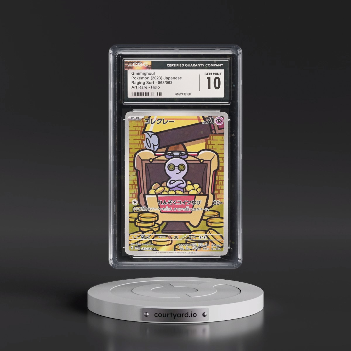 2023 Raging Surf #068/062 Gimmighoul - Art Rare Holo (CGC 10 GEM MINT)