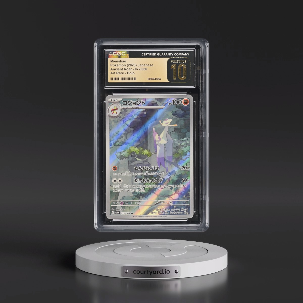 2023 Ancient Roar Mienshao - Art Rare Holo #072/066 CGC 10