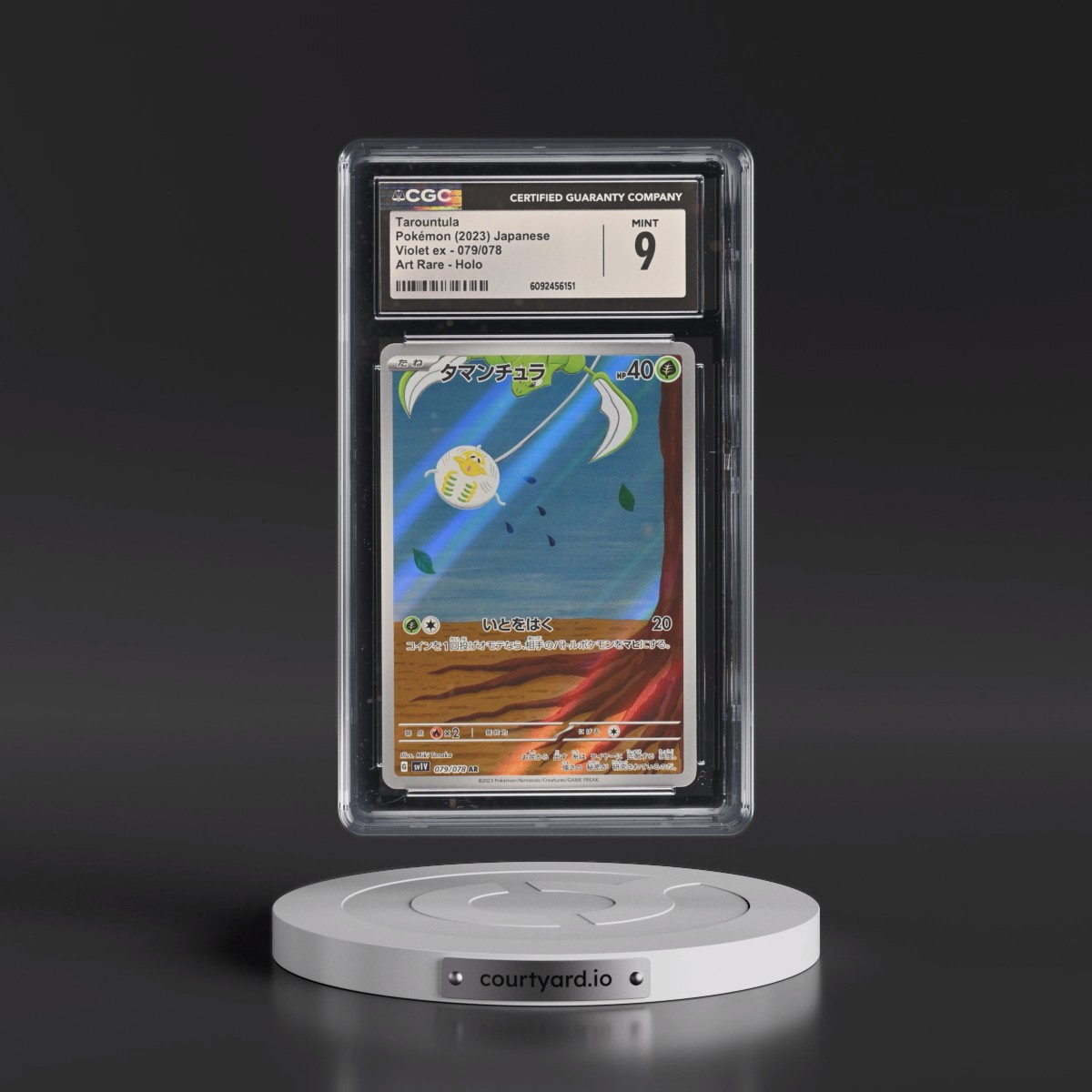 2023 Violet ex #079/078 Tarountula - Art Rare Holo (CGC 9 MINT)