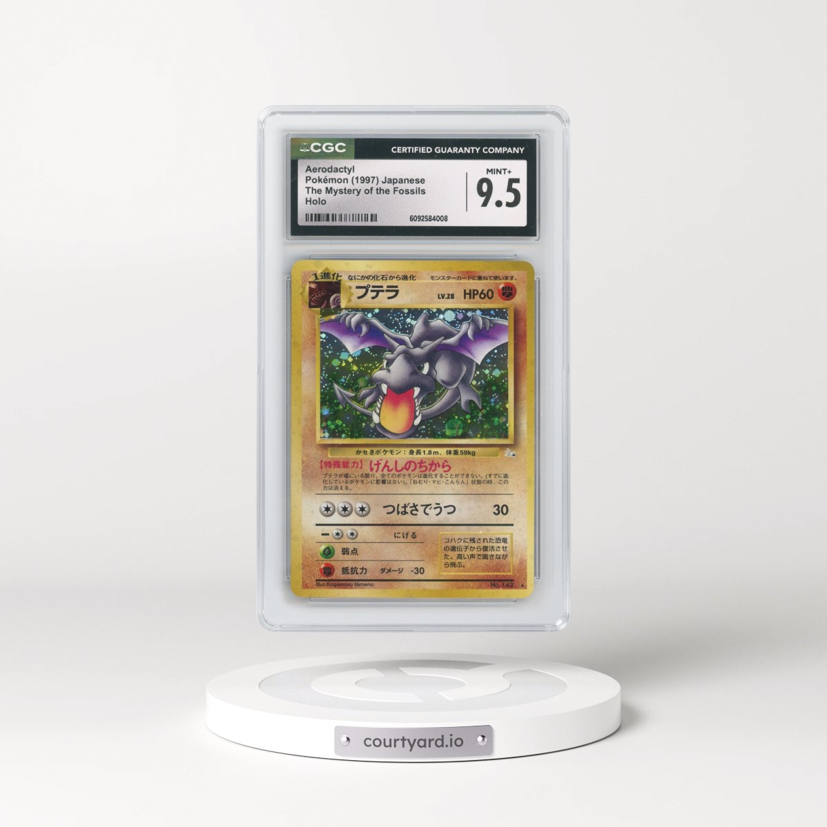 1997 The Mystery of the Fossils Aerodactyl - Holo (CGC 9.5 MINT+)