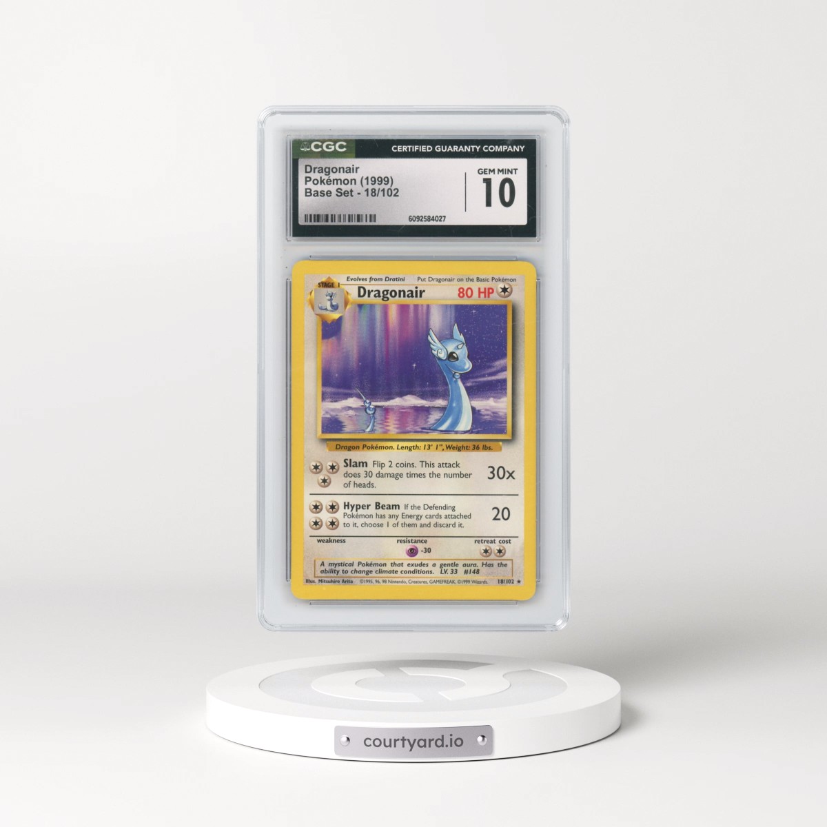 1999 Base Set #18/102 Dragonair (CGC 10 GEM MINT)