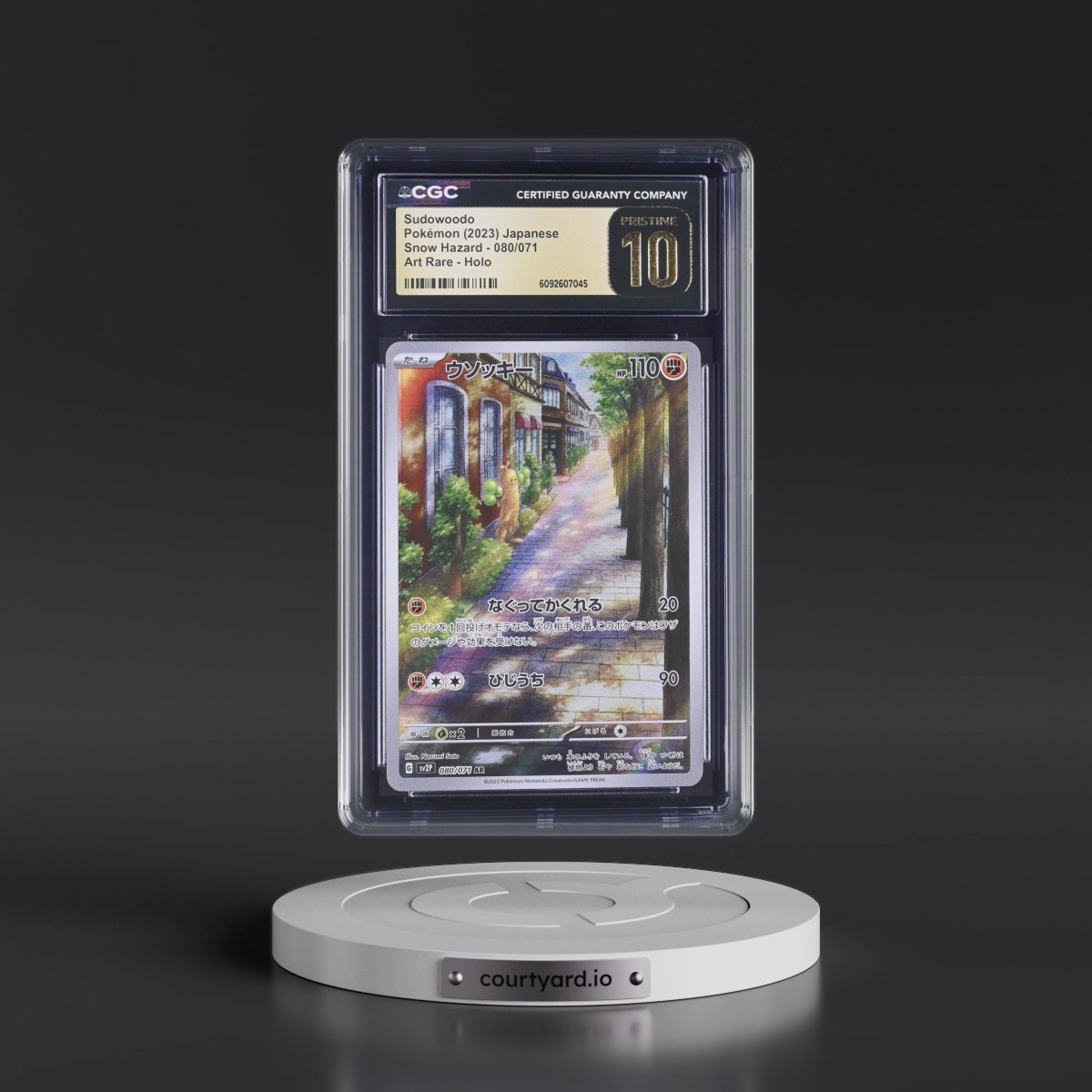 2023 Snow Hazard #080/071 Sudowoodo - Art Rare Holo (CGC 10 PRISTINE)