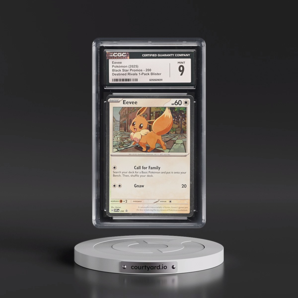 2023 Black Star Promos - Scarlet & Violet SVP EN #200 Eevee - Destined Rivals 1-Pack Blister (Cosmos Holo) (CGC 9 MINT)