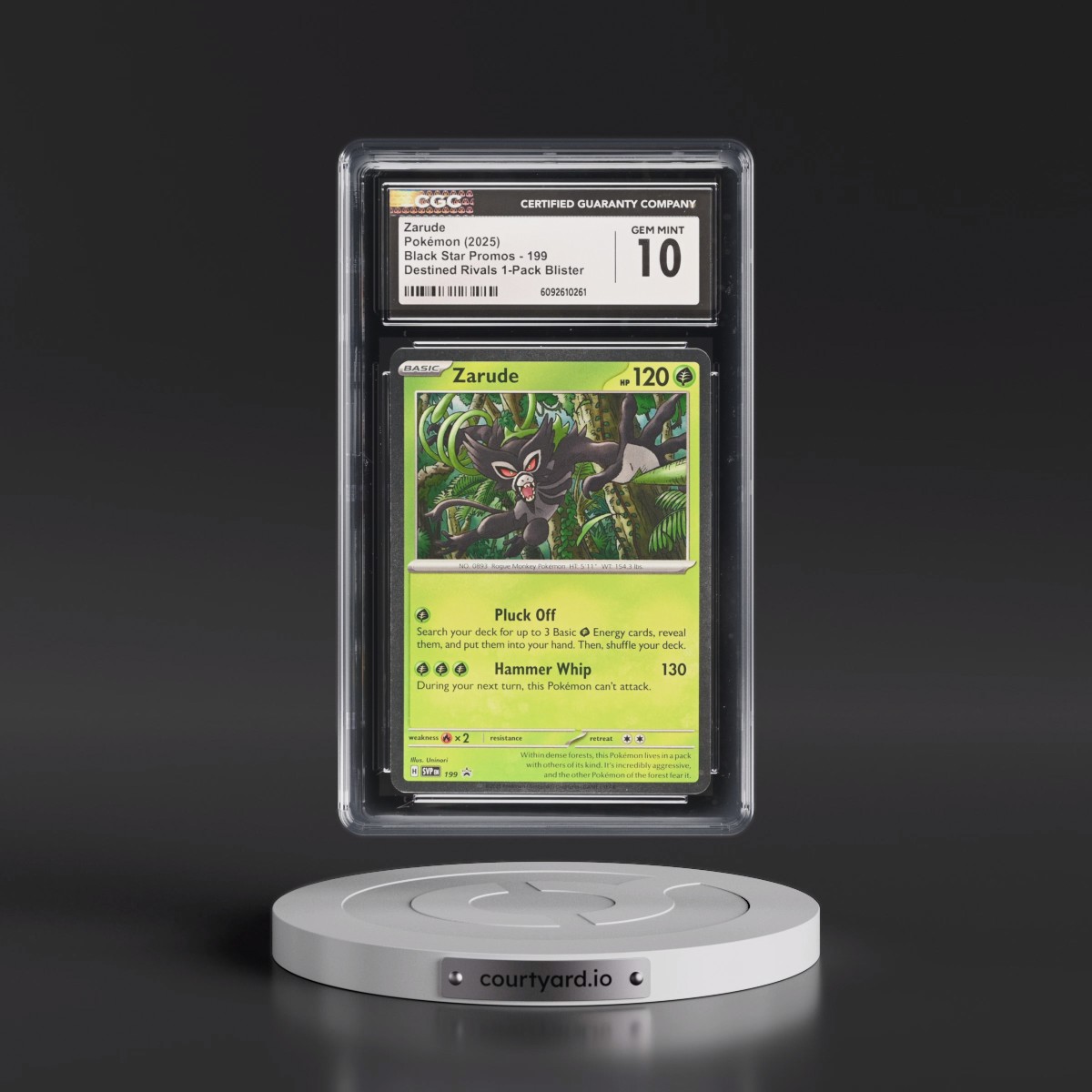 2023 Black Star Promos - Scarlet & Violet SVP EN #199 Zarude - Destined Rivals 1-Pack Blister (Cosmos Holo) (CGC 10 GEM MINT)