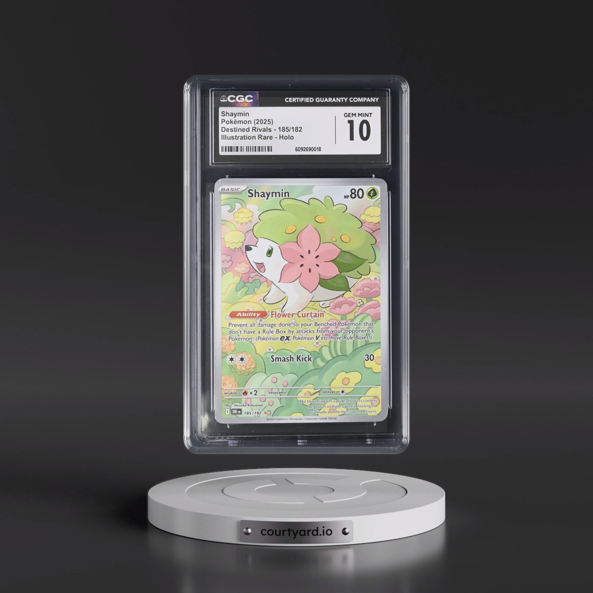 2025 Destined Rivals - DRI EN #185/182 Shaymin - Illustration Rare Holo (CGC 10 GEM MINT)