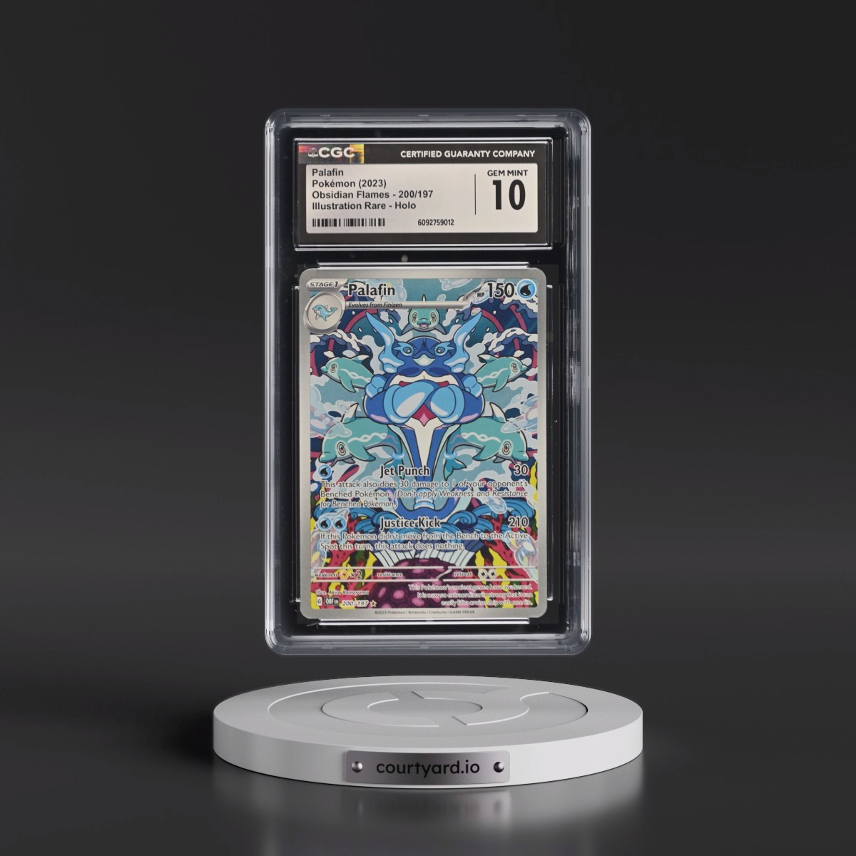 2023 Obsidian Flames - OBF EN #200/197 Palafin - Illustration Rare Holo (CGC 10 GEM MINT)