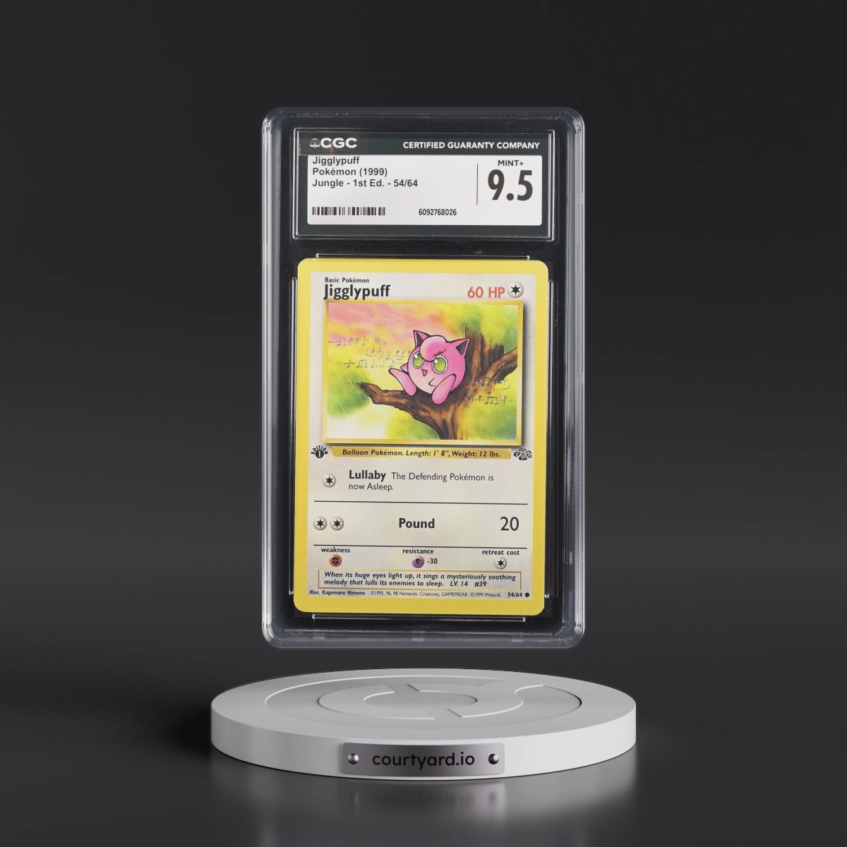 1999 Jungle #54/64 Jigglypuff - 1st Edition 1st Edition (CGC 9.5 MINT+)