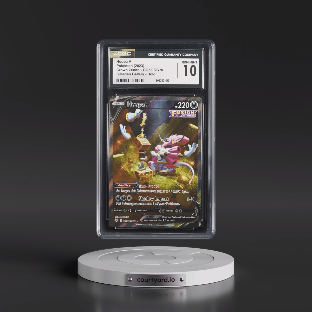 2023 Crown Zenith #GG53/GG70 Hoopa V - Galarian Gallery Holo (CGC 10 GEM MINT)