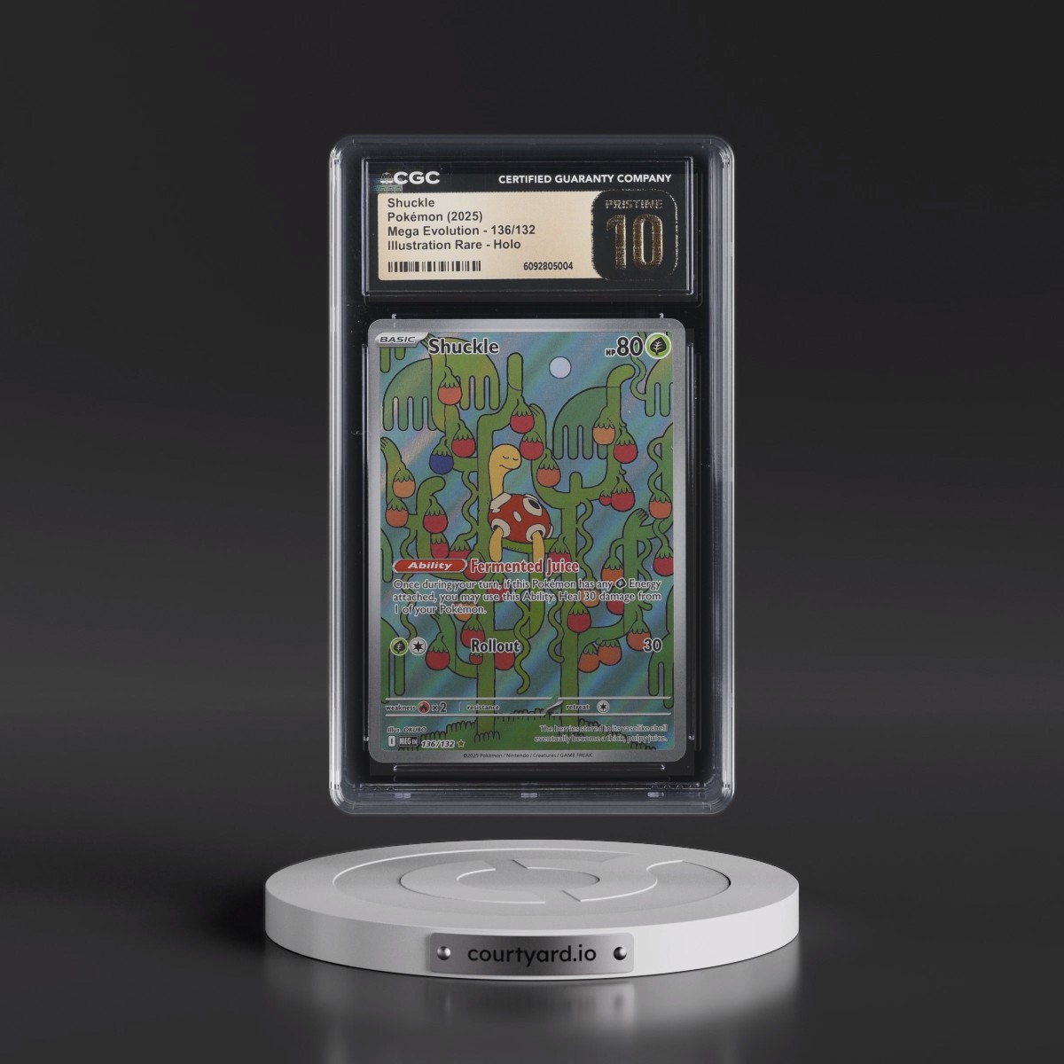 2025 Mega Evolution - MEG EN #136/132 Shuckle - Illustration Rare Holo (CGC 10 PRISTINE)