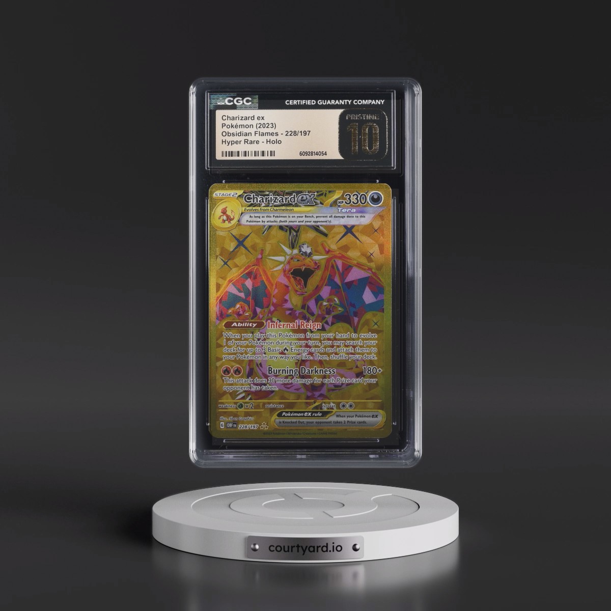 2023 Obsidian Flames - OBF EN #228/197 Charizard ex - Hyper Rare Holo (CGC 10 PRISTINE)