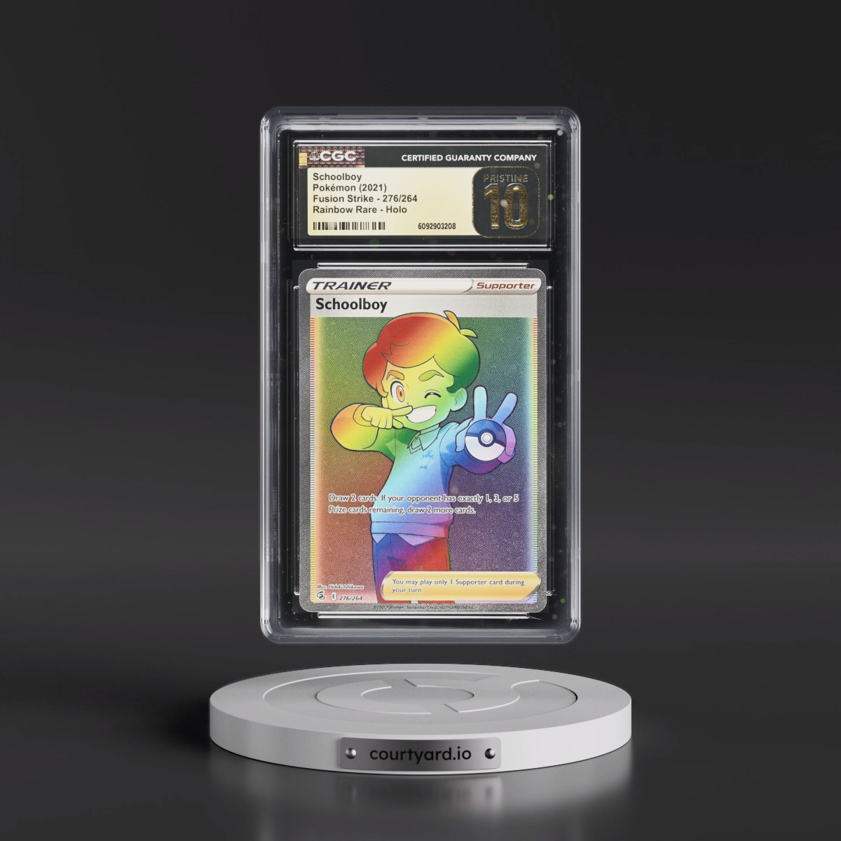 2019 Fusion Strike #276/264 Schoolboy - Rainbow Rare Holo (CGC 10 PRISTINE)
