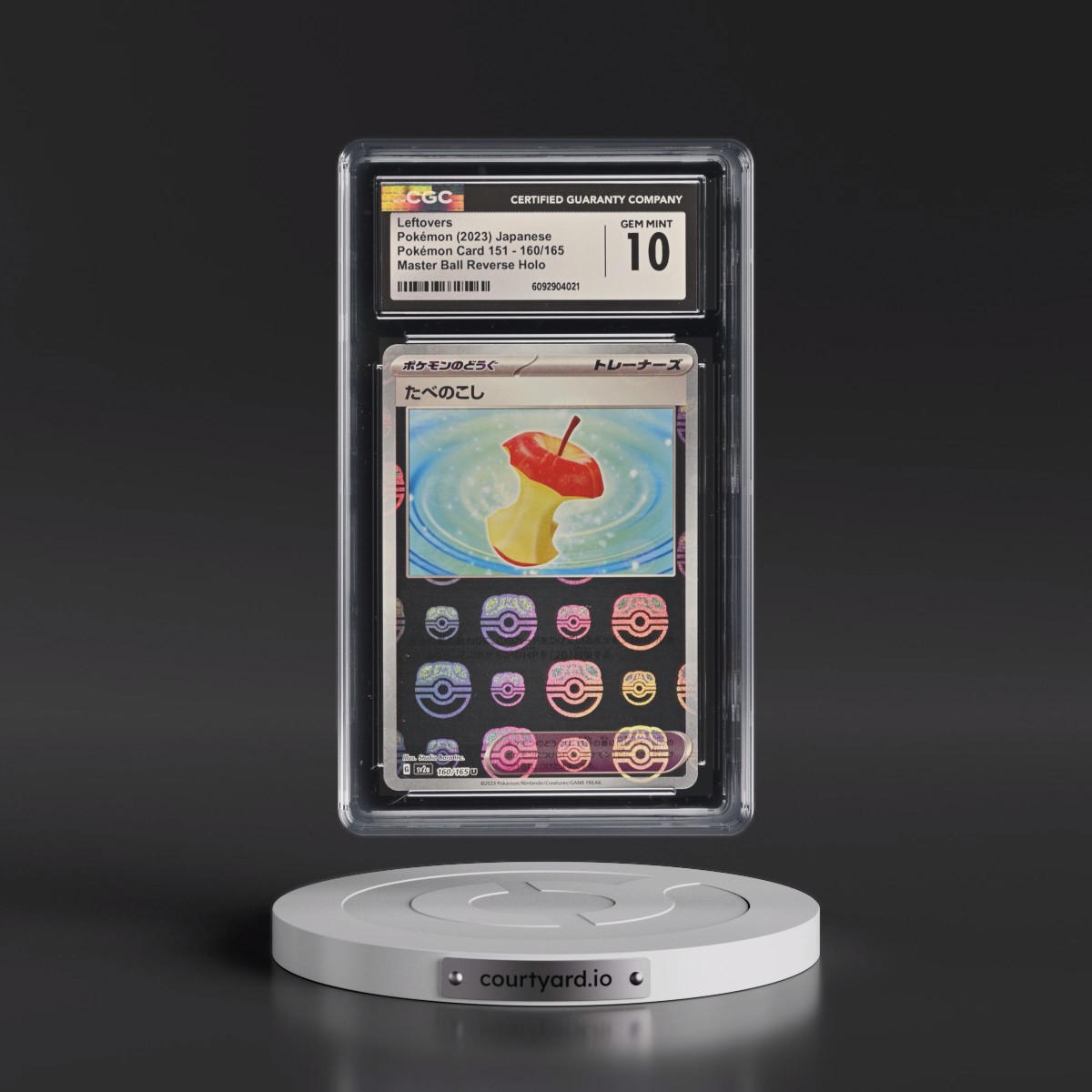 2023 Pokémon Sv2a-Pokémon 151 #160 Leftovers - Reverse Holo Master Ball (CGC 10 GEM MINT)