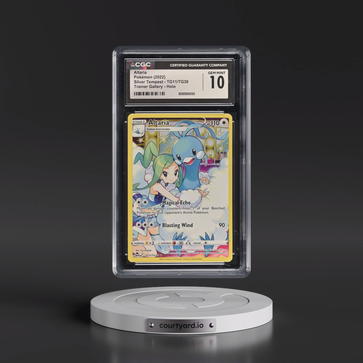 2022 Silver Tempest #TG11/TG30 Altaria - Trainer Gallery Holo (CGC 10 GEM MINT)